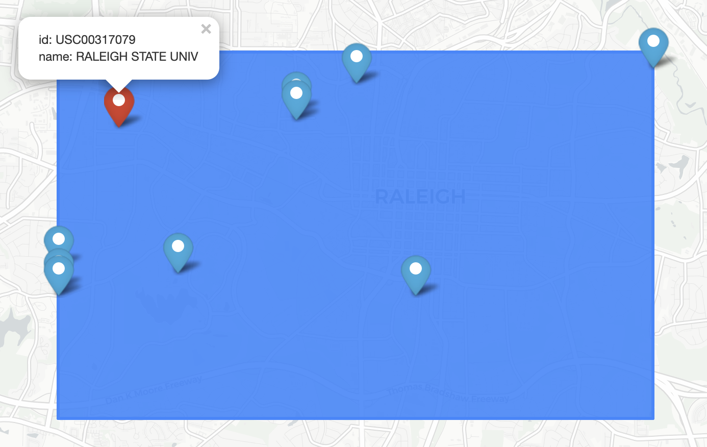 DataGrip Geo View