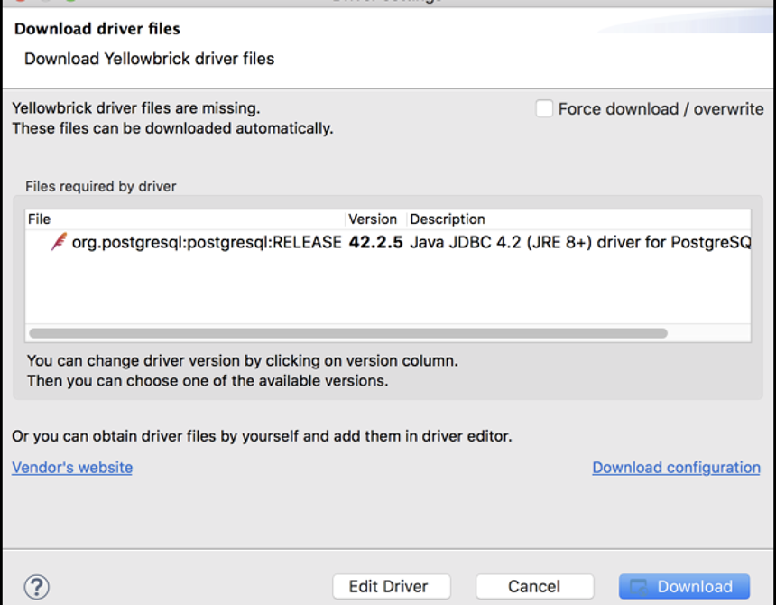 Download Driver Files